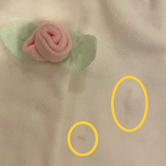 Pete’s Partner Good Lad Ivory-Colored Fleece Girl’s Coat with Pink Roses, Size 3 - Picture 8 of 10